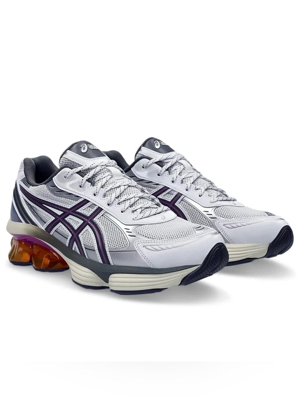 ASICS Gel-Kinetic Fluent White Trifle Grey 1203A591-100 Men’s 11.5 / Women’s 13